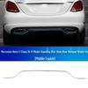 Mercedes-Benz C-Class Decorative Silver Strips: C180 Bumper, C200 Door, C260 Silver, C300 Style.