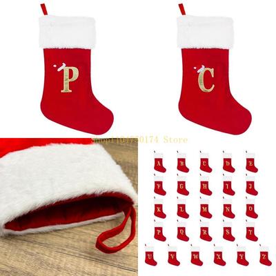 Christmas Stocking Tree Pendant Ornament for Firplace Family Letter Socks Decor Top Sale