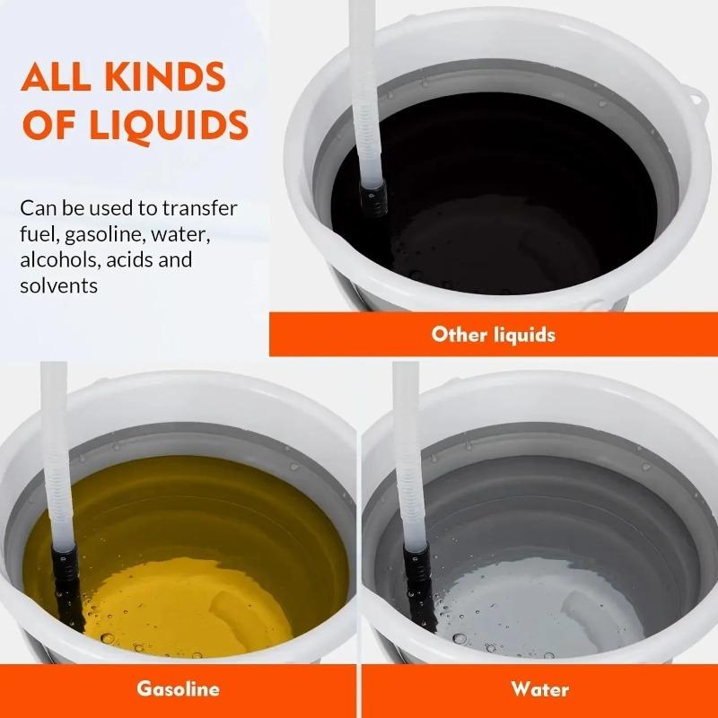 Electric Oil Pump Liquid Transfer Pump Powered Fuel Transfer Pump Outdoor Vehicle Fuel Gas Transfer Suction Pumps Accessories