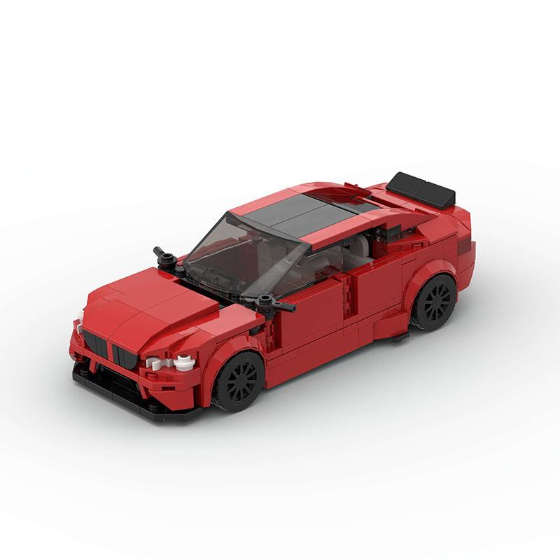 Creative MOC Car City Racing Vehicle Retro Speed Car Rally Building Blocks Bricks Ornament Toys For Kids Adults Birthday Gifts