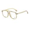 Large Frame Tr90 Myopia Glasses Frame, Men'S And Women'S Double-Beam Flat Glasses, Computer Radiation Anti-Blue Light Glasses Frame, High Quality