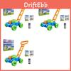 Childrens Electric Bubble Blowing Toy Push Cart Colorful Design For Sensory Engagement