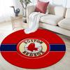 Boston Red Sox2 Round Area Rug,Carpet Rug for Living Room Bedroom Sofa Playroom Decor,Non-slip Floor Mat