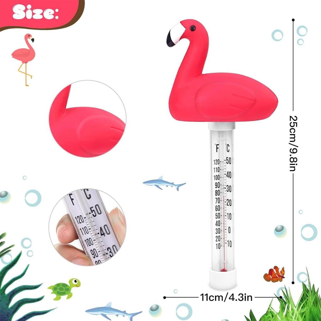 Floating Pool Thermometer Cute Animal-shaped Thermometer for Outdoor and Indoor Swimming Pools Spas Hot Tubs Thermometer