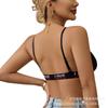 Front Closure Push-Up Bra for Women High Support Wireless with Letter Detail Soft Polyester & Elastane Blend Hand Wash Only