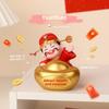Feng Shui Wealth God Resin Decor With Handpainted Craft For Home Or Office