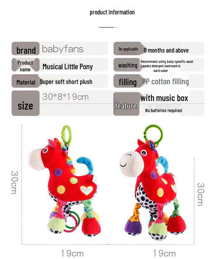 Cross-Border Baby Stroller Rattle Hanging Ornament & Music Box Toy