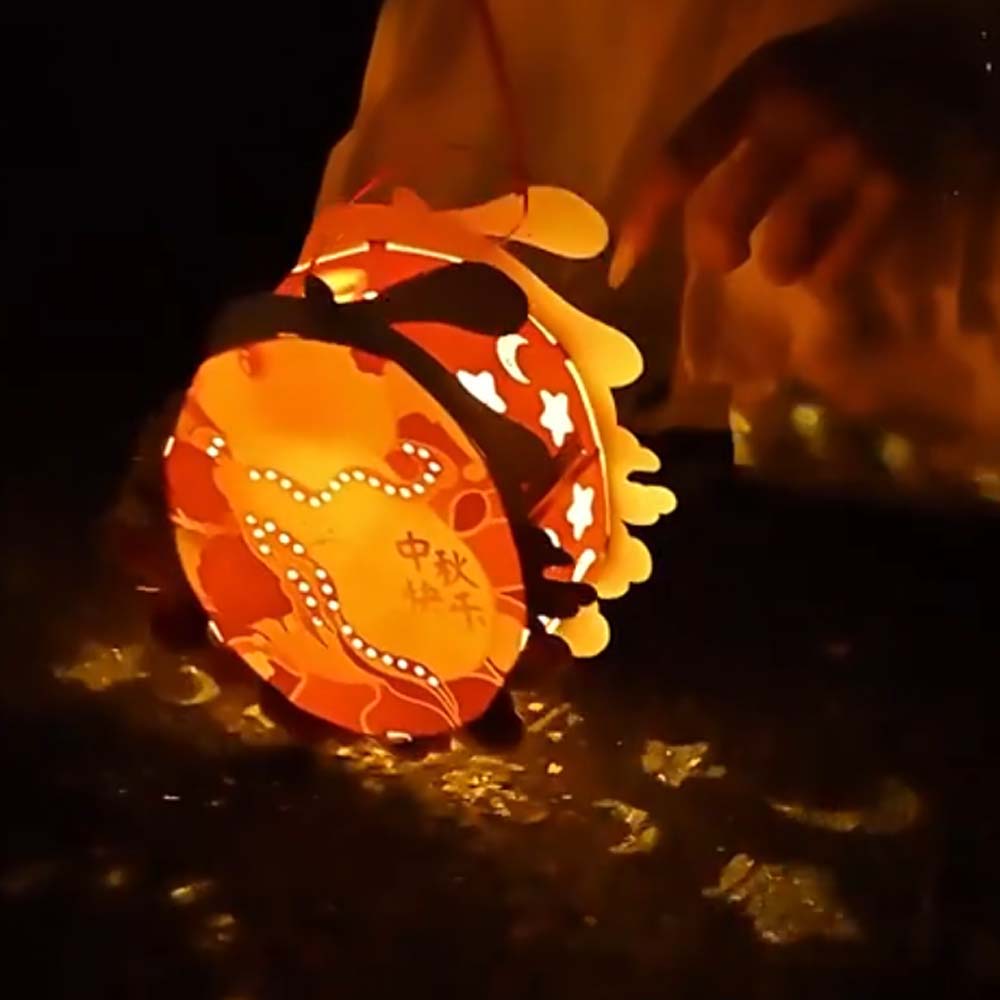 Chinese Style Children's Rabbit Lantern DIY Material Bag Mid-Autumn Festival Lamp  Party Lights