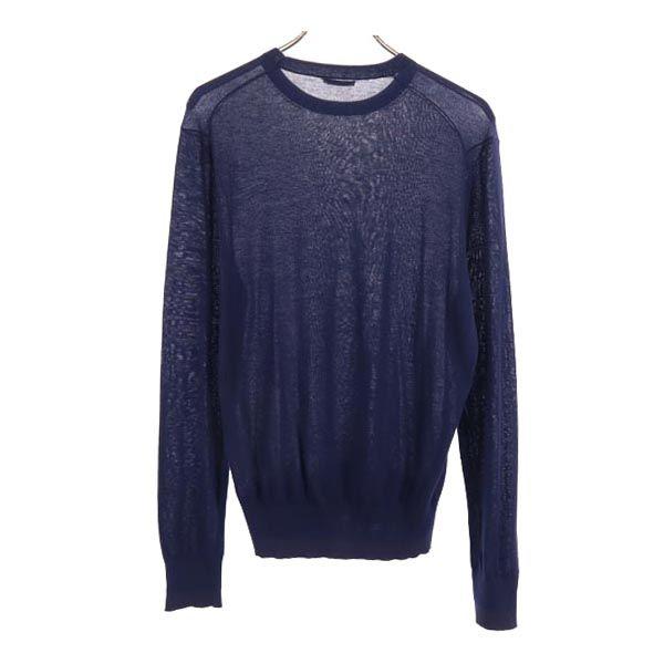 ACNE Long sleeve sweater XS Navy system knit Men's Used