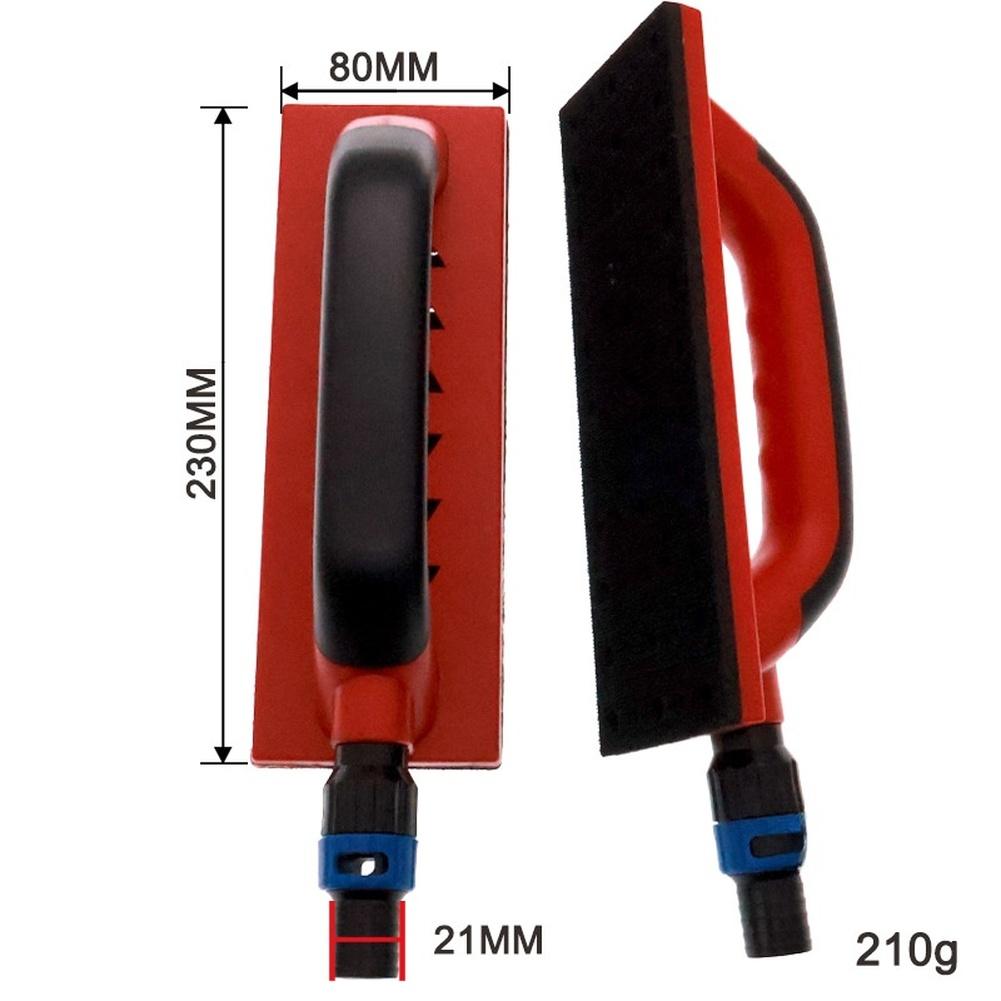 1pc 80x230mm EVA Manual Sanding Disc For Polishing Hand Sander With Ergonomic Grip For Woodworking Furniture Polishing
