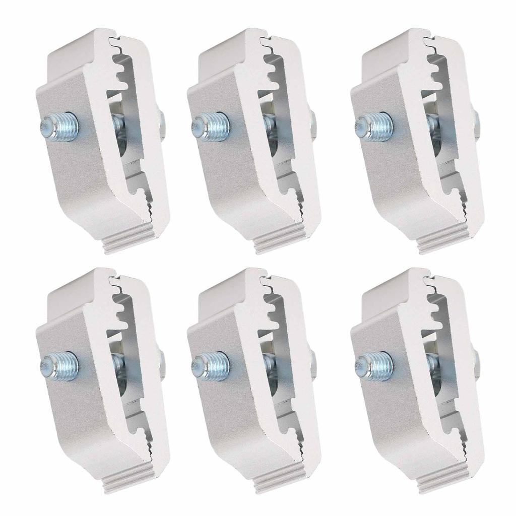 6 ks Svorky na kryt korby nákladního vozu 1112514 Hliníkové Nízkoprofilové Svorky pro montáž na většinu korb nákladních vozů