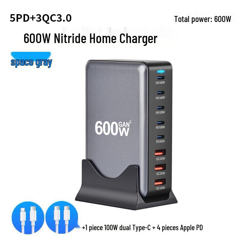 200W Mehrfach-Port GaN USB-Ladegerät: PD100W Schnellladung für mobile Geräte