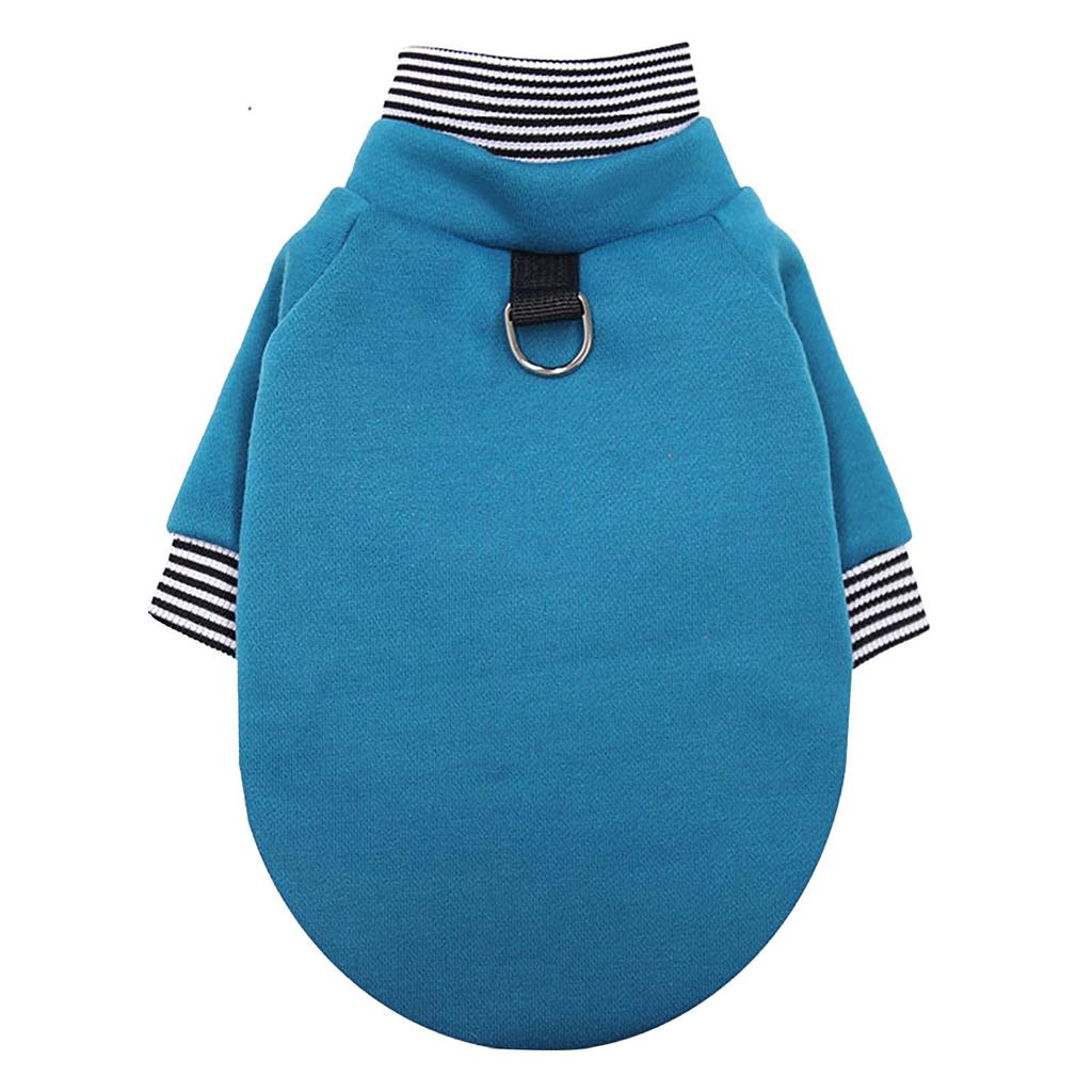 Pet Reflective Safety Vest Dog Cat Clothes Fleece Pullover with D-Ring for Leash Attachment Autumn Winter Warm Pet Apparel for Walking