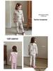 Children's Early Spring Pajama Set 2026: Girls' Lycra Cotton Cartoon Homewear.