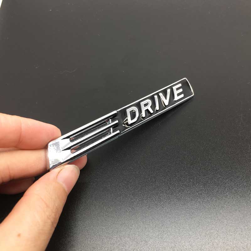Car Styling Metal X Drive E Drive S Drive Logo Car Side Fender Rear Trunk Sticker for BMW X1 X3 X5 X6 E39 E53 E60 E90 F10 E46