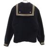 US NAVY 60s 70s vintage Long sleeve Sailor shirt Navy Men's Used