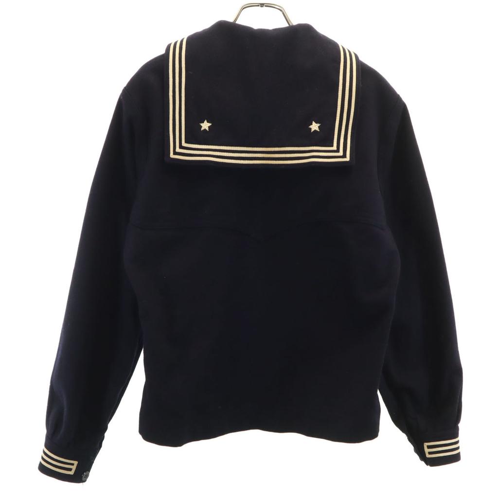 US NAVY 60s 70s vintage Long sleeve Sailor shirt Navy Men's Used
