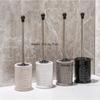 Ceramic Toilet Brush Set Squar Toilet Brush Base Long Handled Toilet Brush Toilet Cleaning Tools home Bathroom Accessories