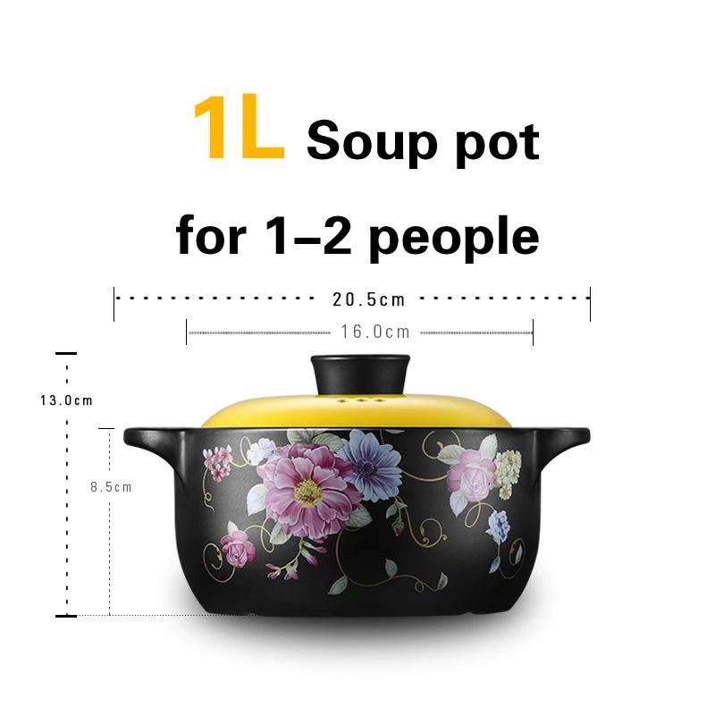 

Керамический горшок с песком для газовых плит, устойчивый к высоким температурам, не трескающийся суповой горшок, кастрюли и сковороды, рагу, горшок