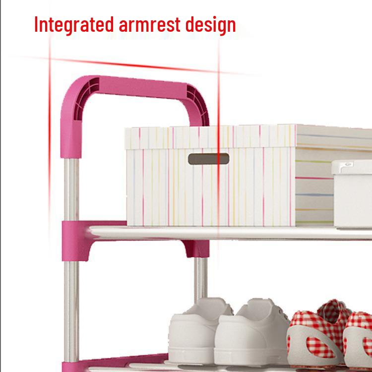 Minimalist Multi-Layer Shoe Rack: Space-Saving Entryway Shelf & Cabinet