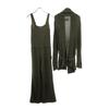 AMERI UNDRESSED Long sleeve knit cardigan Setup S khaki overalls Women Used