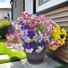 37CM Artificial Morning Glory Flower Fake Silk Faux Flower Bouquet UV Protection Simulation Artificial Lily Silk Flowers