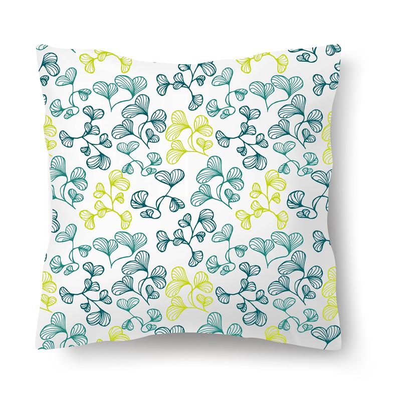 Nordischer Blumendruck Kissenbezug 45x45CM Sofa Büro Sitz Auto Kissenbezug Kreatives Ornament Schlafzimmer Zimmer Heimdekoration