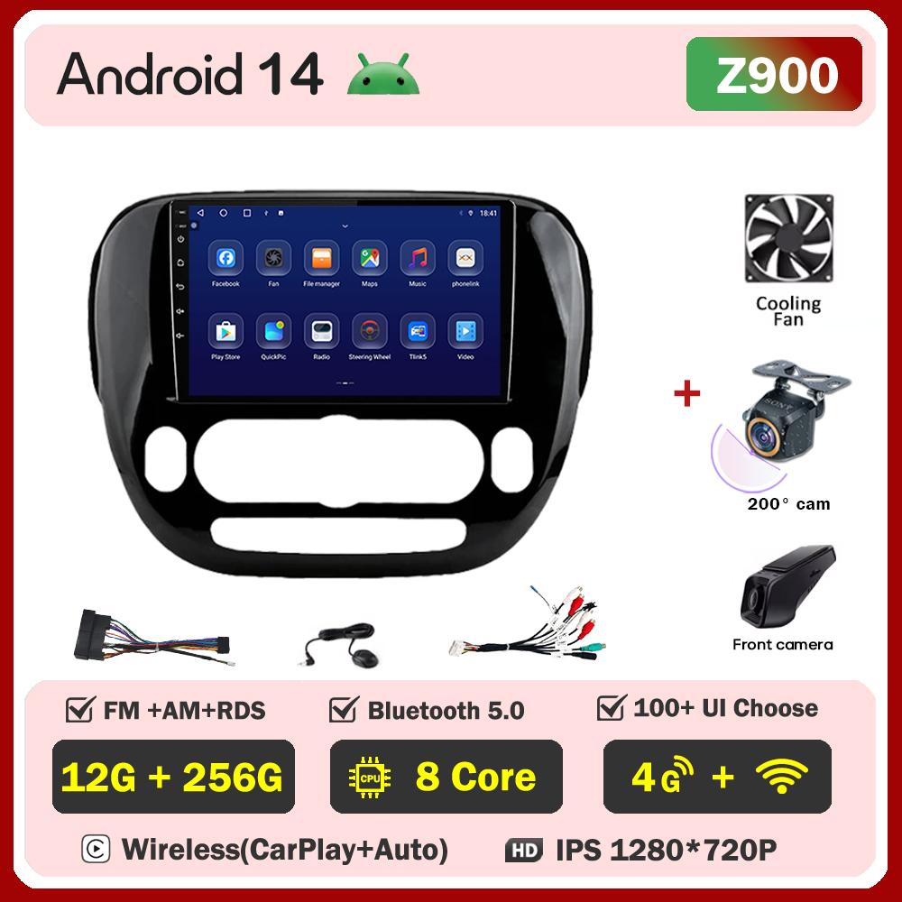 For KIA Soul 2013-2019 Car Radio Player Car Carplay Screen Autoradio Mirror Link Car Intelligent Systems Touch Screen AutoMotive