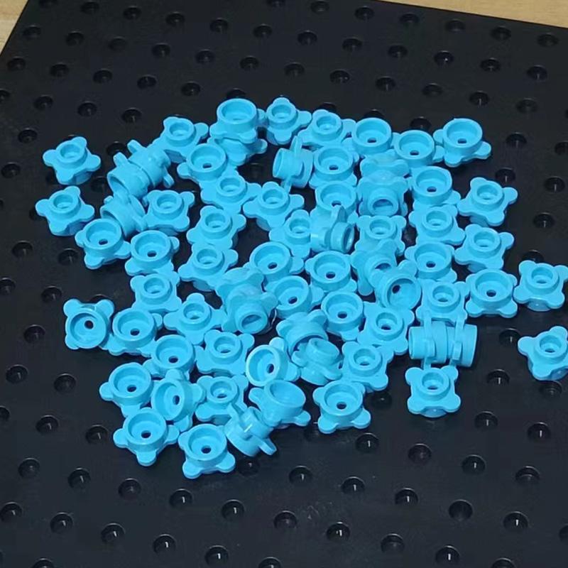 Small  Building Block 4 Petal Flowers Flower Stem Plant Landscape Flower Bed Ornament Compatible with LEGO Garden 3741  33291