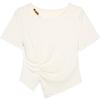 Betu Women's Beaded Hollow Short Sleeve T-shirt