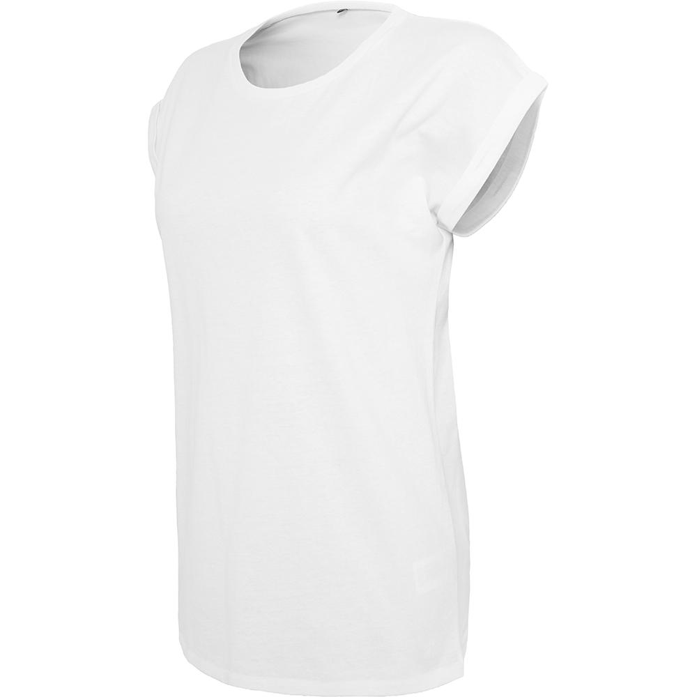 Build Your Brand Womens/Ladies Extended Shoulder T-Shirt