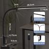 Lampe de table - NETTLIFE - Lampe de bureau LED - Noir - 3 couleurs - 5 niveaux, USB 5W