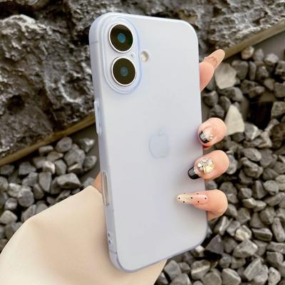Coque Ultra Fine Mate Transparente Souple en TPU antichoc Pour iPhone 17 Air 16 15 14 Plus 13 12 Pro Max Housse Translucide Givrée