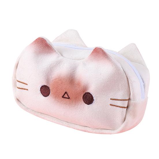

Funny French Bread Cat Pencil Case Kawaii Plush Pen Bag for Students Creative Novelty Desk Stationery Pouch Organizer Size#1pc