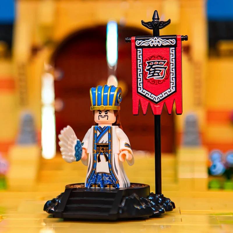 Building Block Man Figurine Three Kingdoms Zhuge Liang Armor Version Lu Bu Children's Assembly Toy Boy Holiday Gift Collection