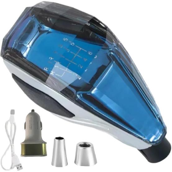 Gear Handle Touch Sensor, ABS Touch-Activated Illuminated Gear Shift Knob, Compatible with Most Six-Speed Manual Transmission Vehicles Without