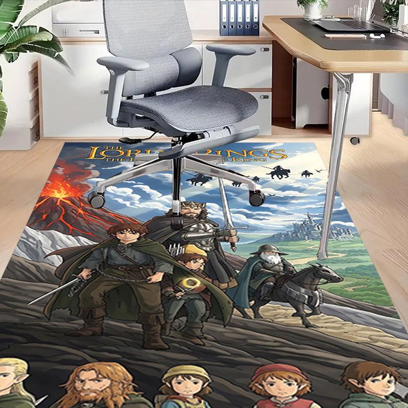 1pc Lord of the Rings Return of the King Carpet, for Home & Office Decor, Desk Chair Carpet, Festive Gift,Conference Room CarpetL1239