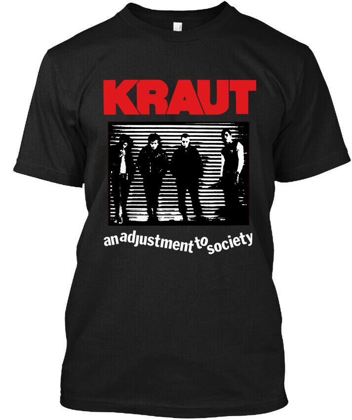 

HOT NEW Kraut An Adjustment to Society American Hard Music Vintage TShirt S4XL Unisex T-Shirt XXL