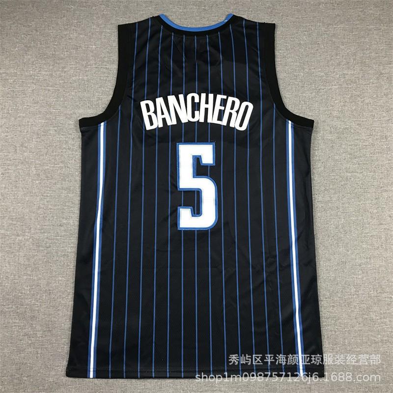 Orlando Magic Basketball Jersey 5 Mohamed Bamba Embroidered Fan Shirt Men Women Unisex Sportswear