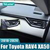 2PCS ABS Car Interior Central Control Decoration Strip Modification Trim Sticker For Toyota RAV4 XA50 -   2024