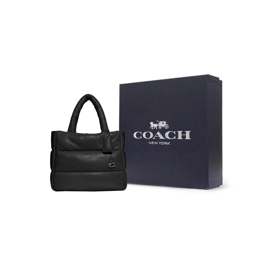 COACH Pillow Nappa Leather Cloud Bag, Tote Bag, Shopping Bag, Handbag Large Women's Black CE722-LHBLK