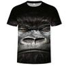 T-shirt da uomo Monkey Gorilla Maglietta a maniche corte con stampa digitale 3D T-shirt estive da uomo