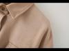 Women's Suede Lapel Jacket & Elastic Waist Straight Pants Set