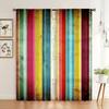 2pcs Vibrant Striped Window Drapes - Durable 100% Polyester Fabric, Colorful Vertical Lines Design for Indoor Use, Perfect for B