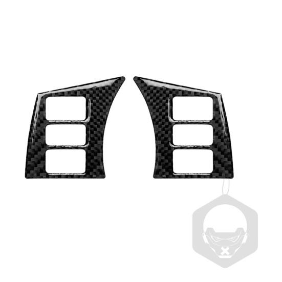 

Практичная отделка рамки кнопки рулевого колеса Самоклеящиеся аксессуары для салона автомобиля Простая установка