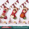 Three-Dimensional Cartoon Christmas Stockings with Decorative Pockets.
