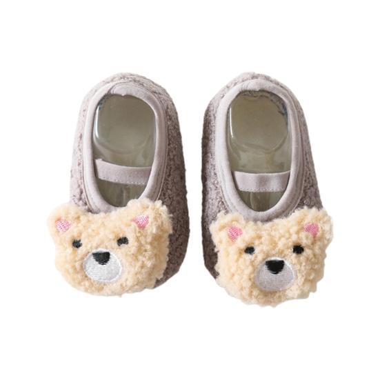 1 Pair Footwear Socksable Lovely Soft Anti-falling Padded Keep Warm Polyester Boys And Girls Toddler Shoes Socks Indoor