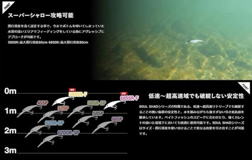 JACKALL Soul Shad 58SSR F