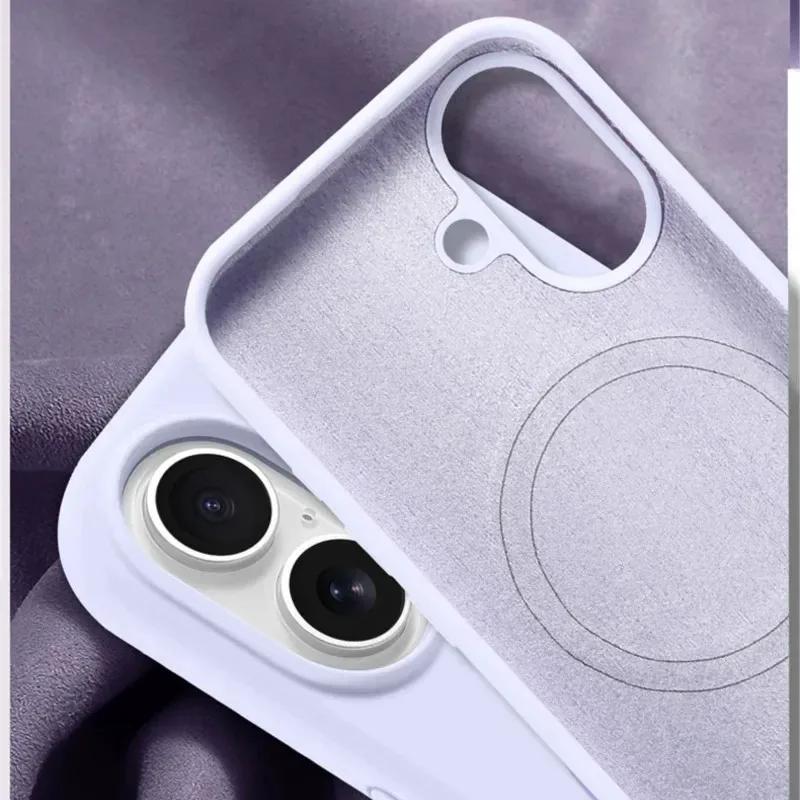 Liquid Silicone Phone Case For iPhone 17 16 15 14 13 12 11 Pro Max Plus Magnetic Wireless Charger Magsafe Shockproof Back Cover
