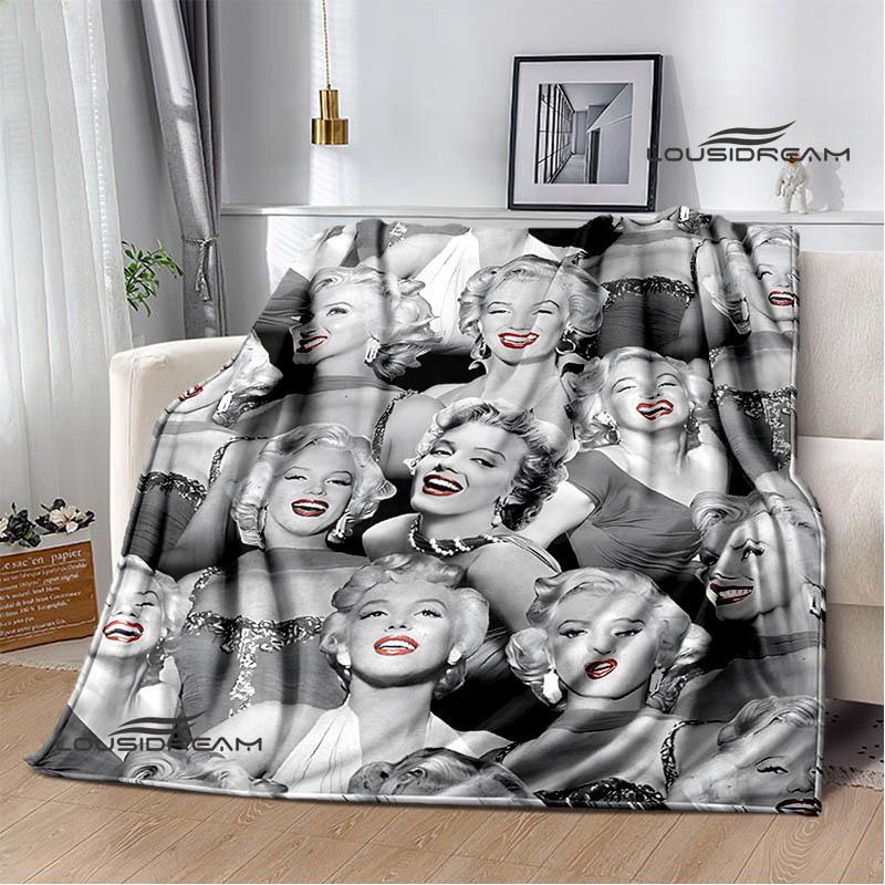 Marilyn Monroe Printed blankets picnic blanket Warm Flannel blankets Soft and comfortable blanket bed linings Birthday Gift